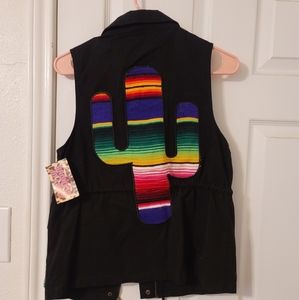 Back serape vest